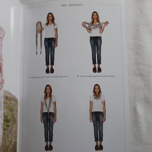 NWT Johnny Was Biya JWLA Misty Fall Silk Scarf Wrap Shawl Tassels 44 x 44 - Picture 11 of 13